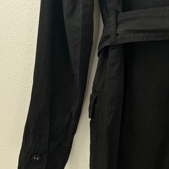 A.P.C. black dress with lace up collar Sz.34 - Picture 2 of 5